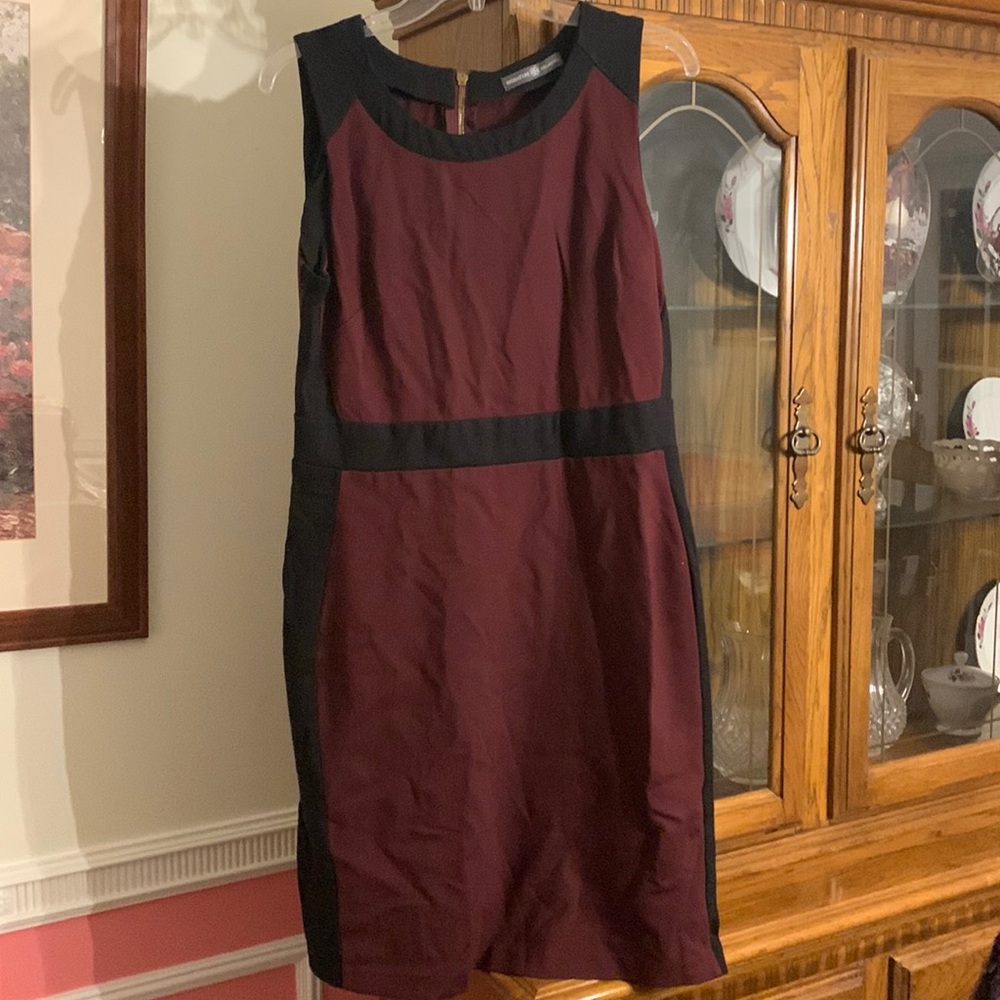 Wine red aline dress